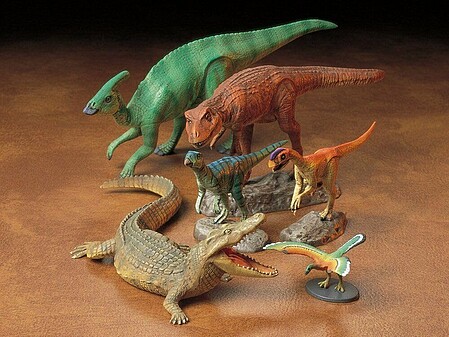 Tamiya Mesozoic Dinosaur Creatures Plastic Model Dinosaur Kit 1/35 Scale #60107