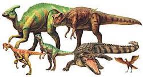Mesozoic Dinosaur Creatures Plastic Model Dinosaur Kit 1/35 Scale #60107