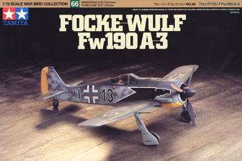 Tamiya Focke-Wolf 190 A-3 Plastic Model Airplane Kit 1/72 Scale #60766