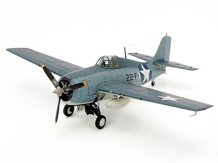 Tamiya Grumman F4F-4 Wildcat Fighter Aircraft Plastic Model Airplane Kit 1/48 Scale #61034