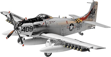 Tamiya Douglas Skyraider AD-6 Attack Aircraft Plastic Model Airplane Kit 1/48 Scale #61058