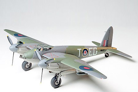 Tamiya De Havilland Mosquito Fighter Aircraft WWII Plastic Model Airplane Kit 1/48 Scale #61062