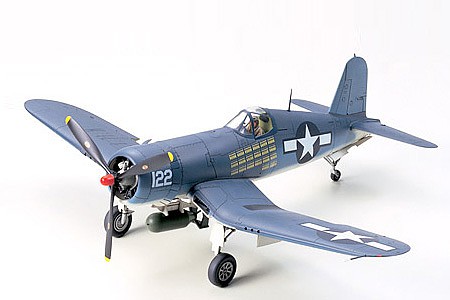 Tamiya Vought F4U-1A Corsair Fighter Aircraft Plastic Model Airplane Kit 1/48 Scale #61070