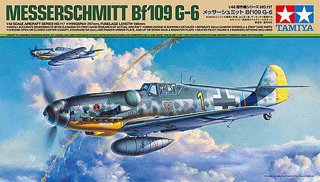 Tamiya Messerschmitt Bf 109 G-6 Plastic Model Airplane Kit 1/48 Scale #61117