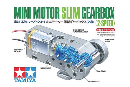 Tamiya Mini Motor Slim Gearbox 2 speed