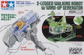 Walking Robot w/Wind Up Generator 2 Legs