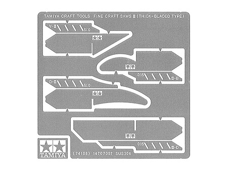 Tamiya Fine Craft Saws 0.15mm #74105