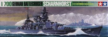 Tamiya German Schamhorst Battleship Boat Plastic Model Military Ship Kit 1/700 Scale #77518