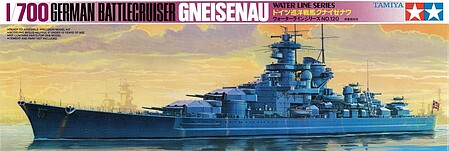 Tamiya German Gneisenau Battleship Waterline Plastic Model Military Ship Kit 1/700 Scale #77520