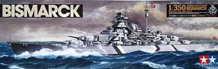 Tamiya German Bismarck Battleship Boat Plastic Model Military Ship Kit 1/350 Scale #78013