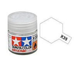 Tamiya Acrylic Mini X35 Semi Gloss Clear 10ml Bottle Hobby and Model Acrylic Paint #81535