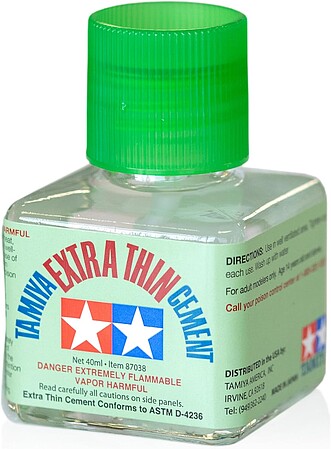 Plastic Model Cement Glue, Tamiya Extra Thin Cement