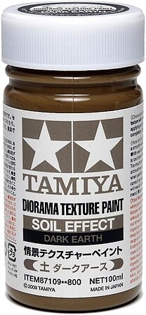 Tamiya Diorama Texture Paint Soil Effect Dark Earth Hobby and Model Paint Supply #87109