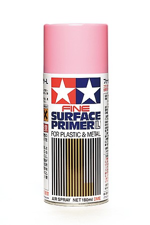 Tamiya Fine Surface Primer L Pink 180ml Spray Can Hobby and Model Acrylic Paint #87146
