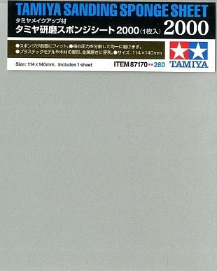 Tamiya Sanding Sponge Sheet 2000 Power Sander Router Grinder #87170