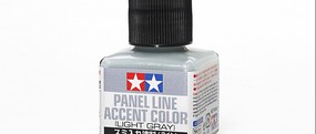 Tamiya Panel Line Accent Color Light Gray Hobby and Model Enamel Paint #87189