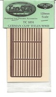 Techstar 120mm German Cuff Titles WWII (Photo-Etched) (D) Plastic Model Vehicle Accessory Kit #1031