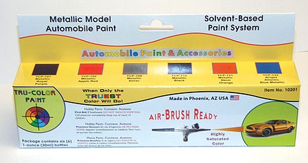 Tru-Color Auto Metallic Colors Hobby and Model Enamel Paint #10201