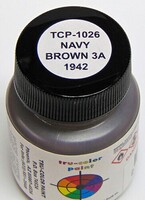 Tru-Color Navy Brown 3-A 1942 1oz Hobby and Model Enamel Paint #1026