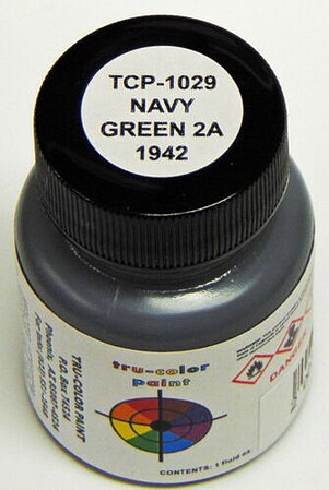 Tru Color Navy Green 2 A 1942 1oz Hobby And Model Enamel Paint 1029