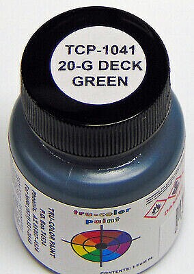 Tru-Color Deck Green 20G 1oz Hobby and Model Enamel Paint #1041