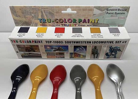 Tru-Color Southwestern Locomotive Paint Set #1 (6 Colors) Hobby and Model Enamel Paint Set #11003