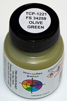 Tru-Color FS-34259 Olive Green 1oz Hobby and Model Enamel Paint #1221