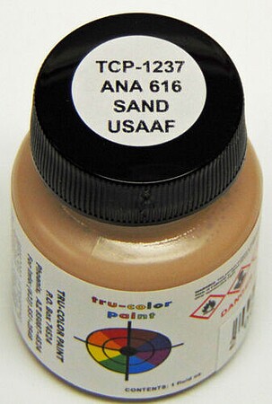 Tru-Color ANA-616 North African Sand 1oz Hobby and Model Enamel Paint #1237