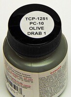 Tru-Color PC-10 Olive Drab #1 1oz Hobby and Model Enamel Paint #1251