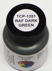 Tru-Color RAF Dark Green 1oz Hobby and Model Enamel Paint #1281