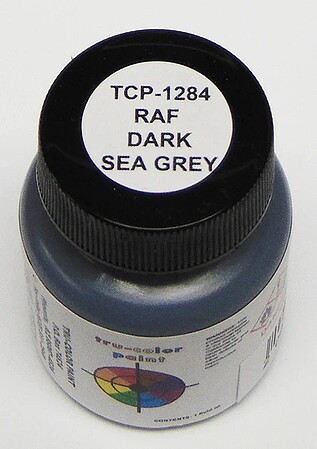 Tru-Color RAF Dark Sea Grey 1oz Hobby and Model Enamel Paint #1284