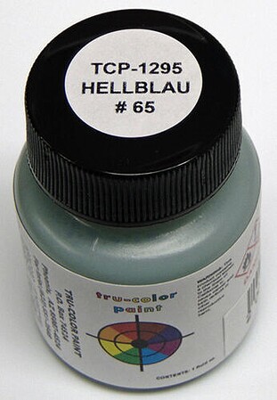 Tru-Color German Hellblau #65 1oz Hobby and Model Enamel Paint #1295