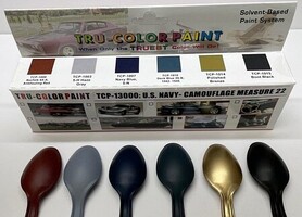 Tru-Color US Navy Camouflage Measure 22 Paint Set (6 Colors) Hobby and Model Enamel Paint Set #13000