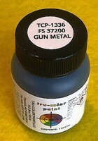 Tru-Color FS-37200 Gun Metal 1oz Hobby and Model Enamel Paint #1336