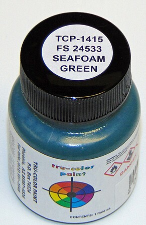 Tru-Color FS-24533 Seafoam Green 1oz Hobby and Model Enamel Paint #1415