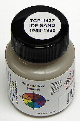 Tru-Color IDF Sand 1959-1980 1oz Hobby and Model Enamel Paint #1437