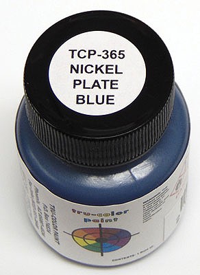 Tru-Color Nickel Plate Road Blue 1oz Hobby and Model Enamel Paint #365