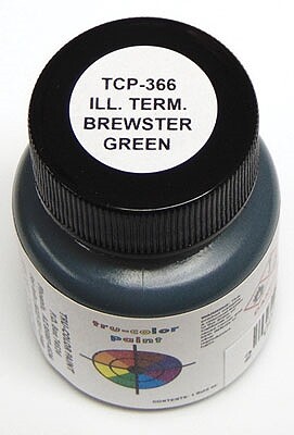 Tru-Color Illinois Terminal Brewster Green 1oz Hobby and Model Enamel Paint #366