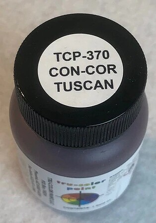 Tru-Color Con-Cor Tuscan 1oz Model Railroad Paint Enamel #370