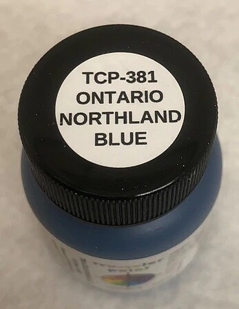 Tru-Color Ontario Northland Blue 1oz Hobby and Model Enamel Paint #381