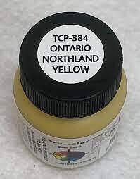 Tru-Color Ontario Northland Yellow 1oz Hobby and Model Enamel Paint #384