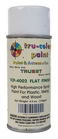 Tru-Color Flat Finish Clear Spray 4.5oz Hobby and Model Enamel Paint #4002