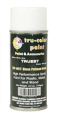 Tru-Color Gloss Pullman Green Spray 4.5oz Hobby and Model Enamel Paint #4017