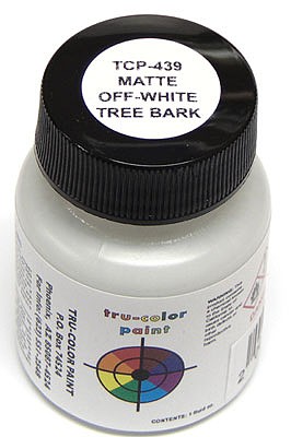 Tru-Color Matte Off-White Tree Bark 1oz Hobby and Model Enamel Paint #439