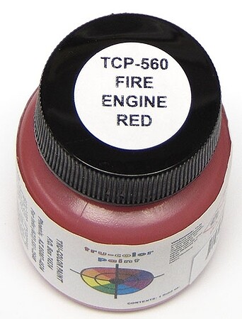 Tru-Color Fire Engine Red 1oz Hobby and Model Enamel Paint #560