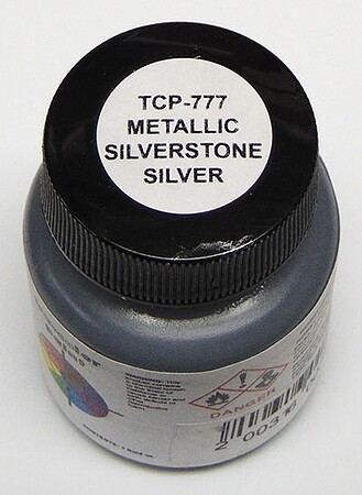 Tru-Color Metallic Silverstone Silver 1oz Hobby and Model Enamel Paint #777