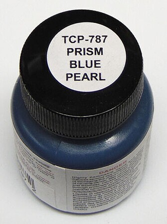 Tru-Color Prism Blue Pearlescent 1oz Hobby and Model Enamel Paint #787
