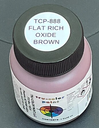 Tru-Color Flat Rich Oxide Brown 1oz Hobby and Model Enamel Paint #888