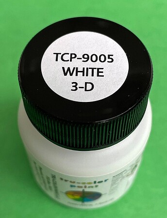 Tru-Color White Specialty paint for 3D printed parts Hobby and Model Enamel Paint #9005