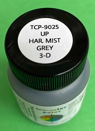 Tru-Color Union Pacific Harbor Mist Gray for 3D Printed Parts Hobby and Model Enamel Paint #9025